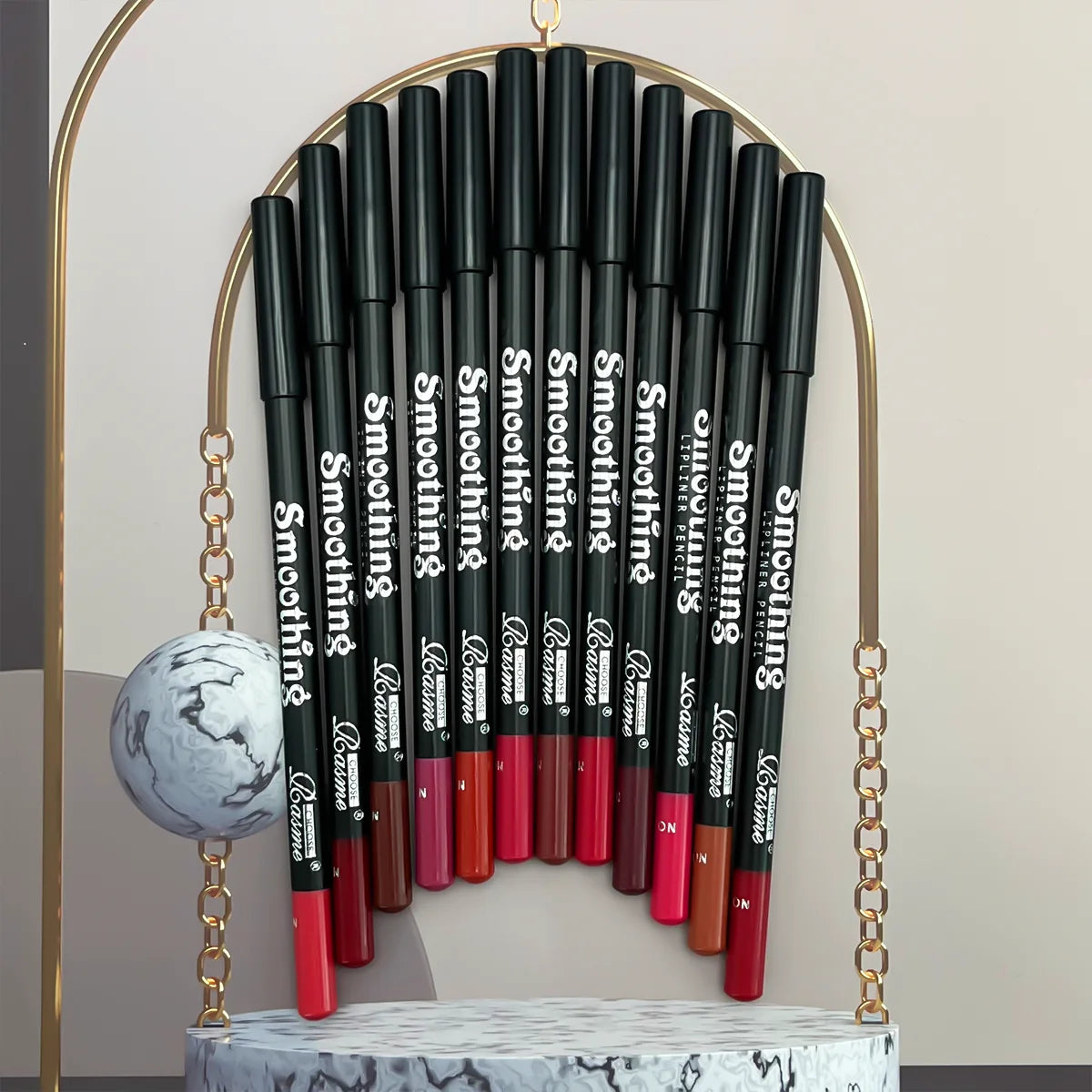 12-Color Lip Liner Pen Set Waterproof Easy Coloring – BeautyByOla