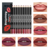 12-Color Lip Liner Pen Set Waterproof Easy Coloring – BeautyByOla