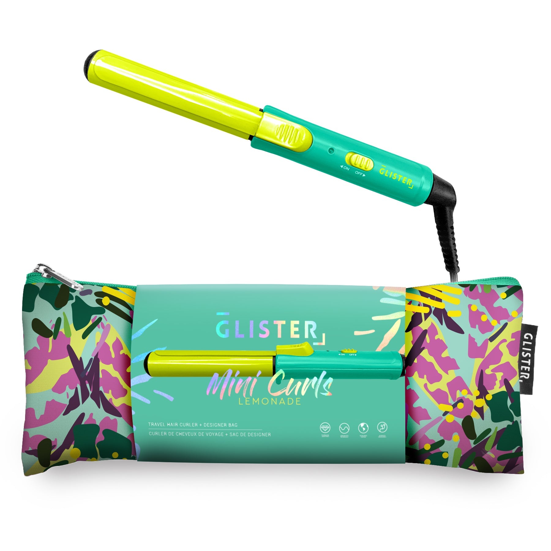 “Mini Curls” Travel Clip Curler with Carrying Pouch-5