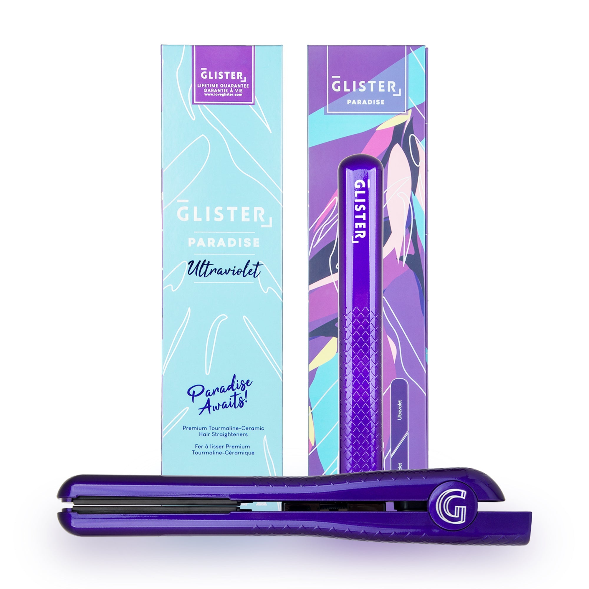 Paradise 1.25" Flat Iron with Tourmaline Gemstone Infusion-5