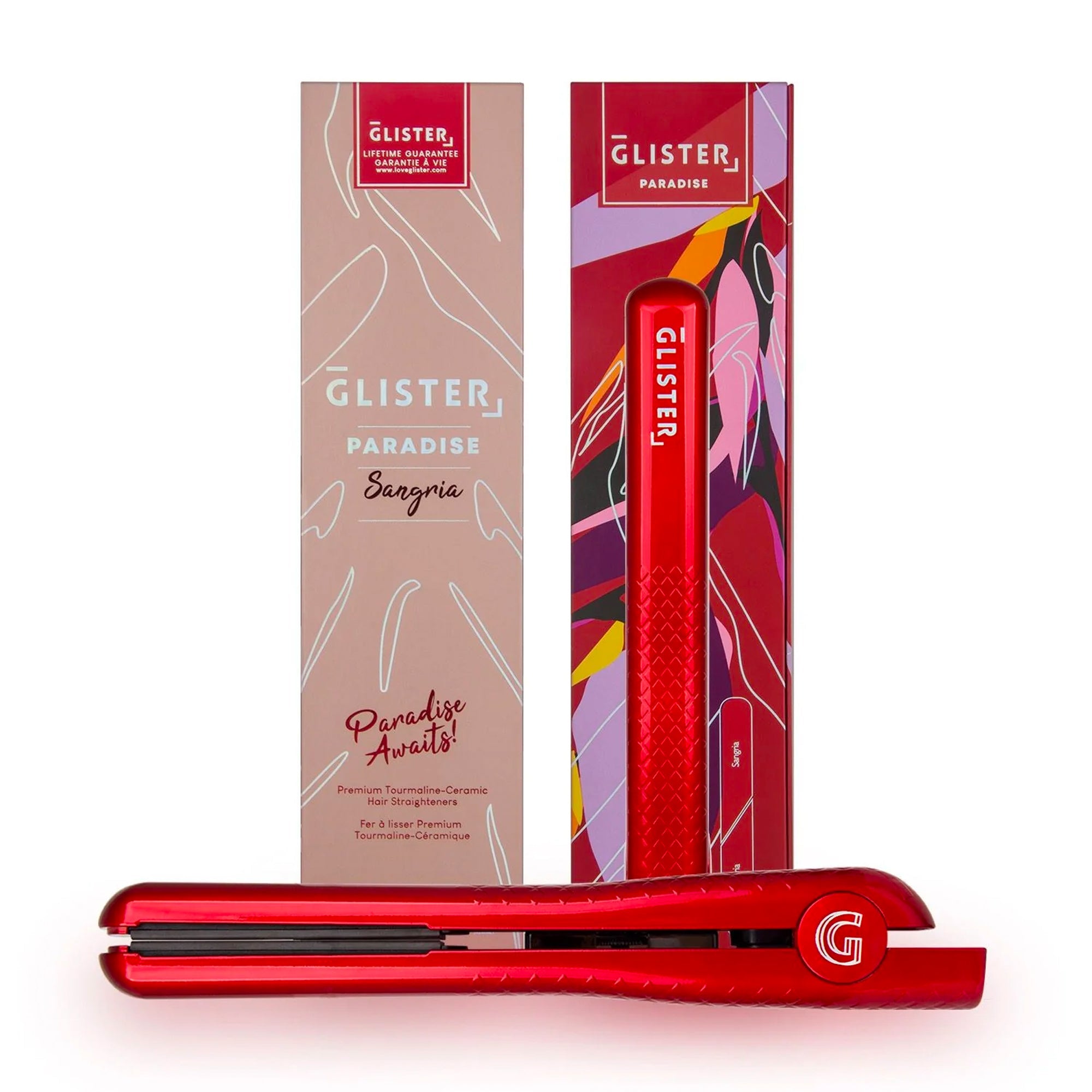 Paradise 1.25" Flat Iron with Tourmaline Gemstone Infusion-6