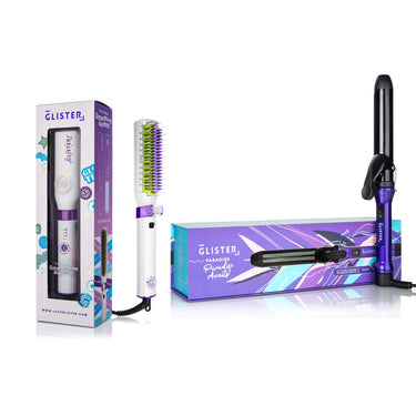 "Bye Bye Frizz!" 2pc Hot Brush & Curler Set-4