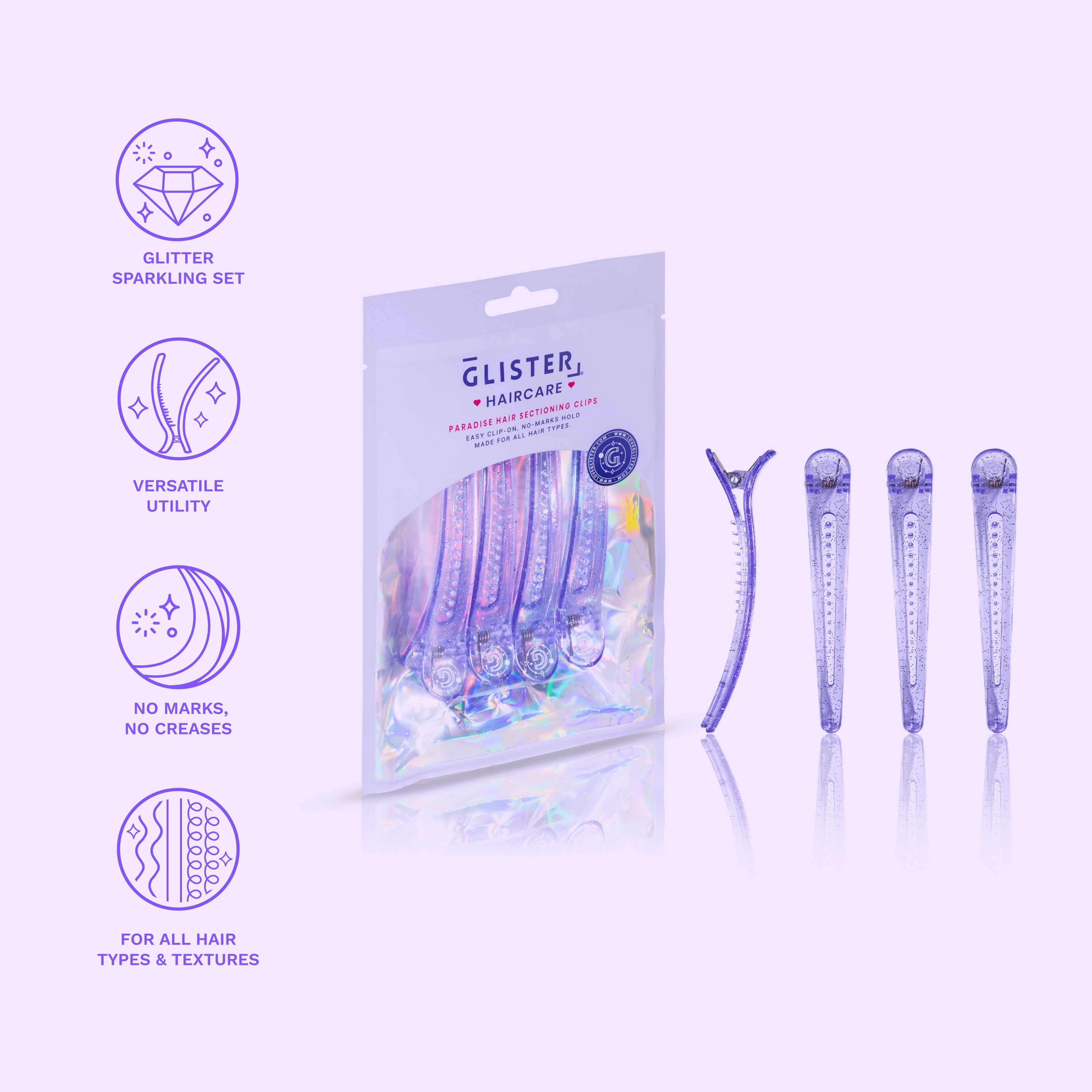 (4-Pack) Styling & Sectioning Pro Hair Clips-1