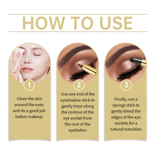 BeautyByOla – Eelhope Dazzling Eyeshadow Stick, 3D Color Eye Makeup, Captivating & Light-Up Shades
