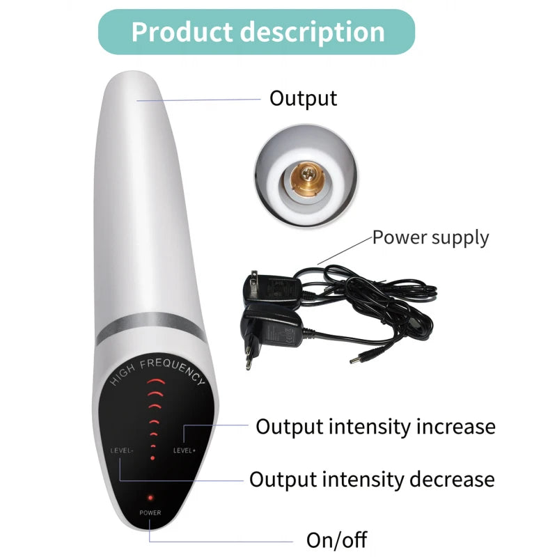 6-in-1 High-Frequency Facial Machine Electrotherapy Wand – BeautyByOla