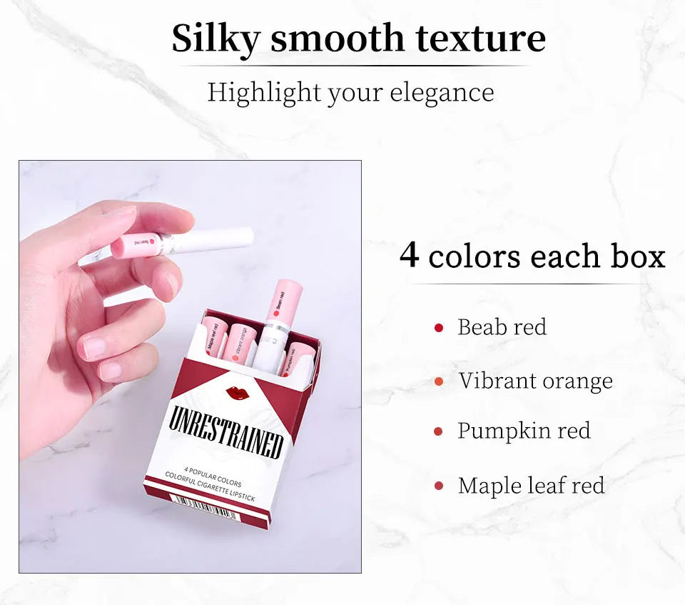 4-Lasting Stick Waterproof Matte Lipstick Set – BeautyByOla
