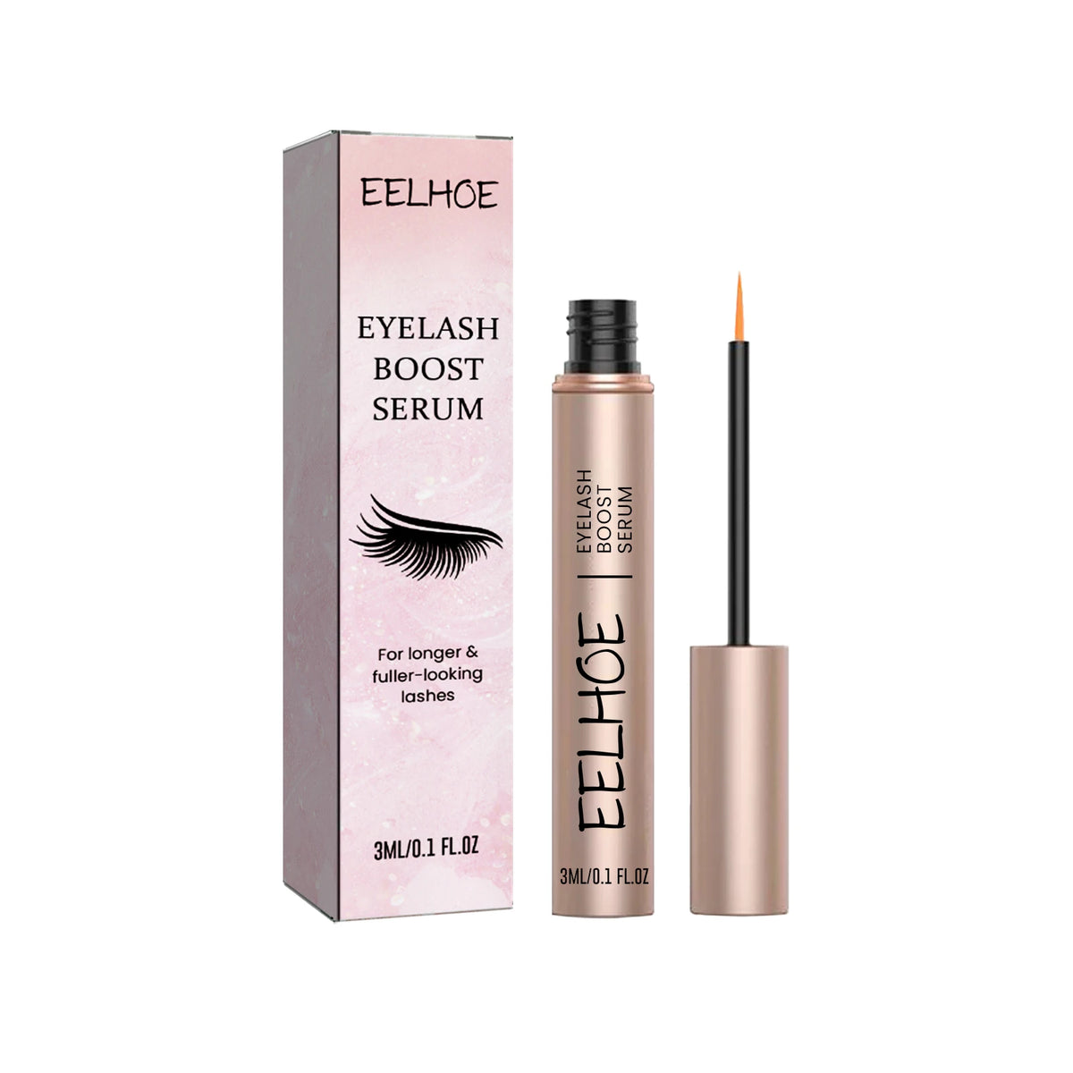 BeautyByOla – EELHOE Eyelash Boost Serum & Waterproof Mascara, Long, Thick, Curling, Durable & Lengthening