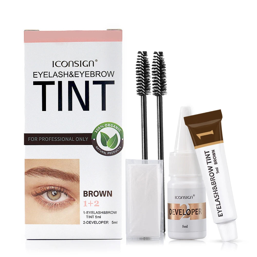 ICONSIGN Eyelash & Eyebrow Tint Kit Brow Enhancer – BeautyByOla