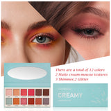 BeautyByOla – Las Chicas 12-Color Eyeshadow Palette, High Pigment, Silky Smooth, Vegan & Cruelty-Free