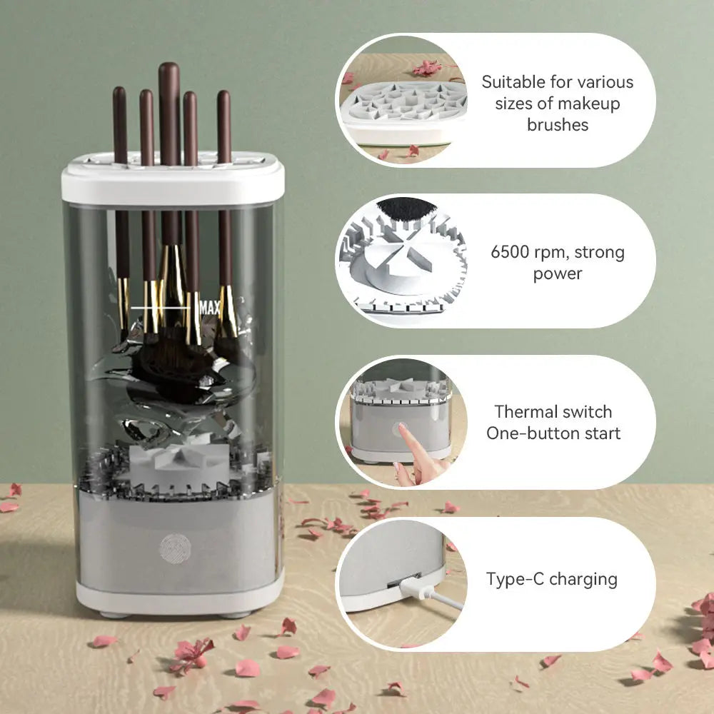 Ultrasonic Automatic USB Cleaner for Makeup Brushes & Glasses – BeautyByOla