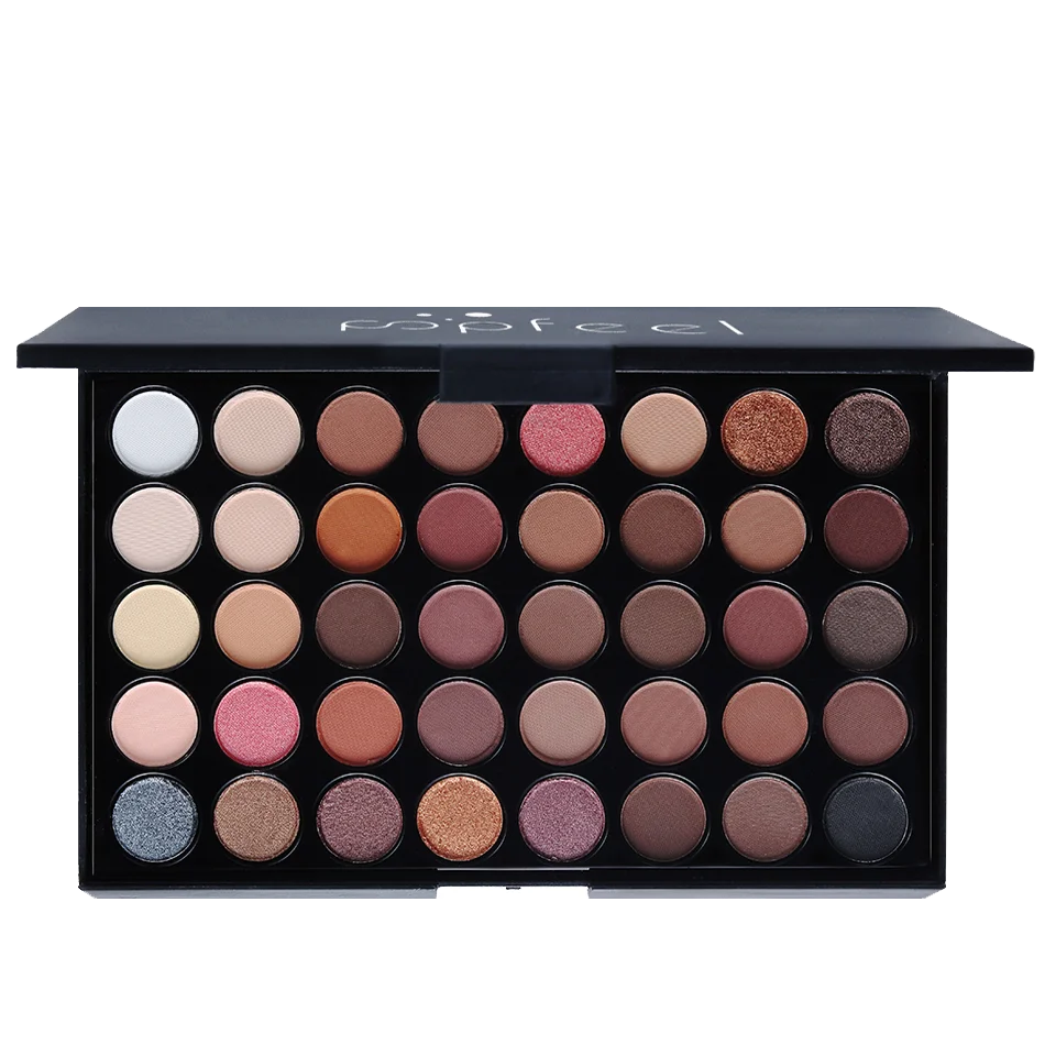 POPFEEL 40-Color Eyeshadow Palette Long-Lasting Brown & Pink – BeautyByOla