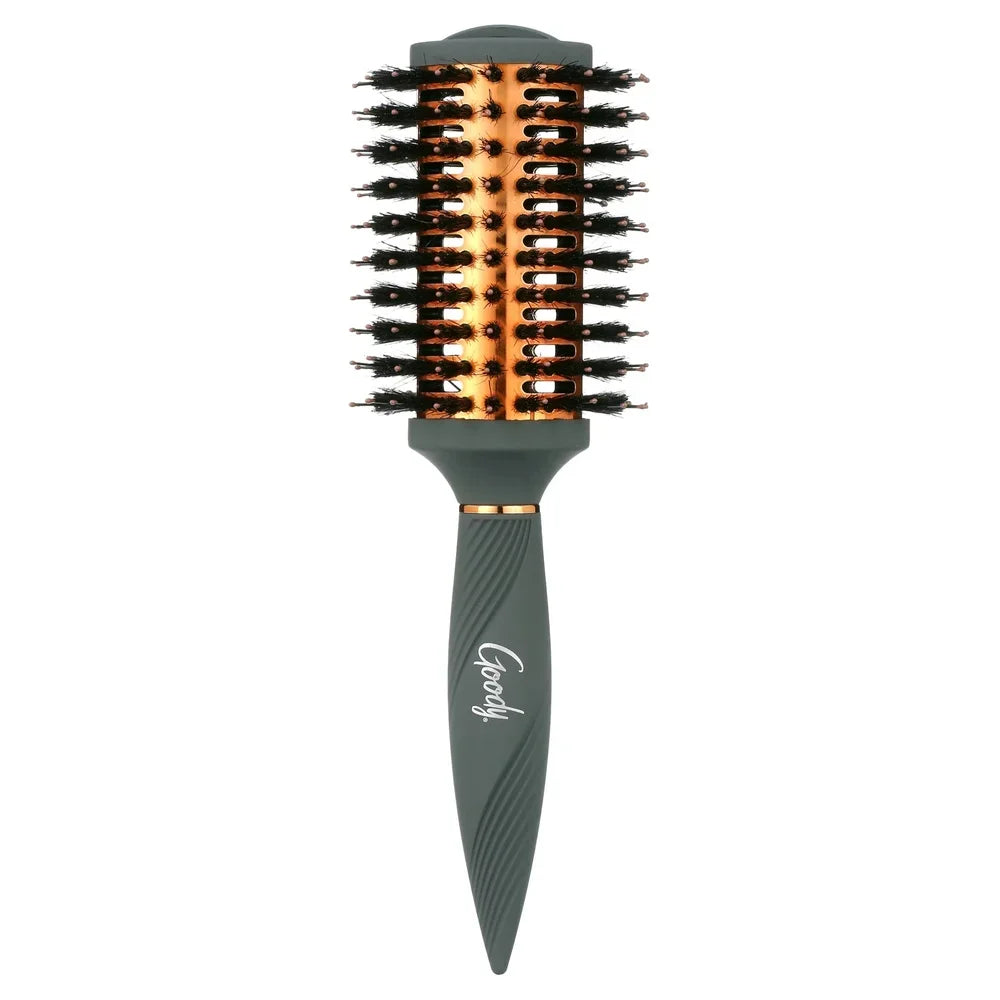 BeautyByOla – Heat 101 Round Brush Blow Dryer, Voluminous Waves & Curls, Frizz Control for All Hair Types