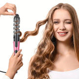 BeautyByOla – Portable Spiral Anti-Scald Curling Iron, Electric Hair Curler Wand, Ideal Gift for Women