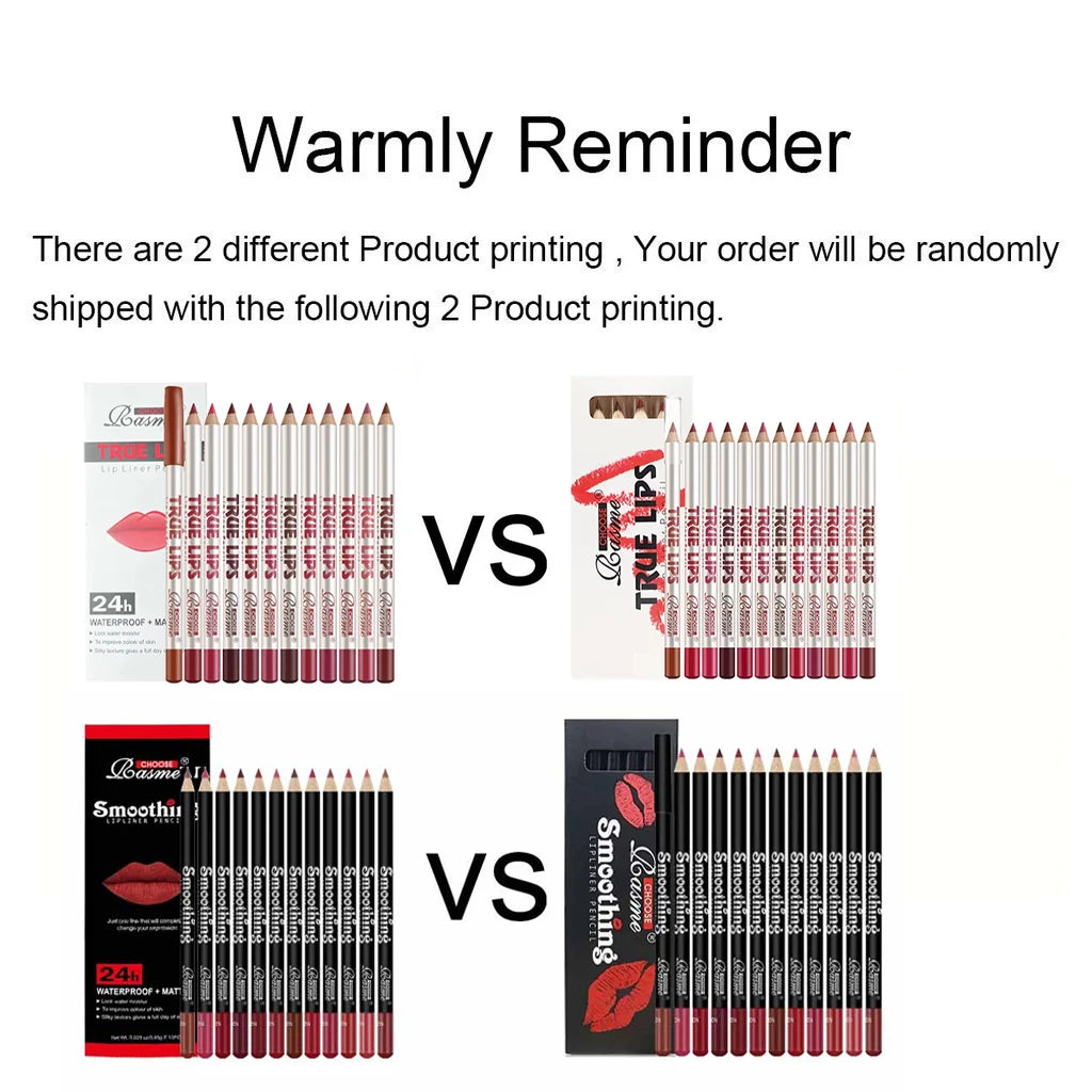 12pcs Long-Lasting Lipstick Set with Lip Liner & Matte Gloss – BeautyByOla