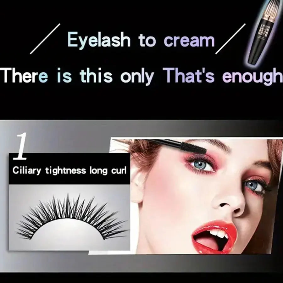 Waterproof 4D Mascara Thick Long Curling Smudge-Proof Makeup – BeautyByOla