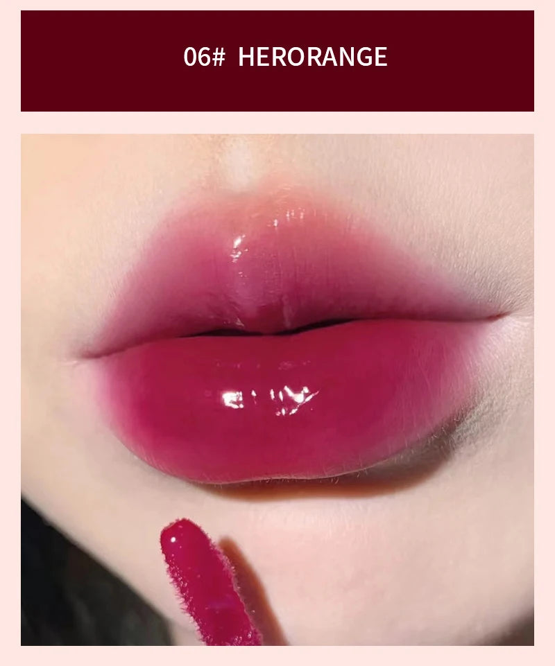 HERORANGE Light Glass-Like Lip Lacquer Mirror Shine Long-Lasting – BeautyByOla