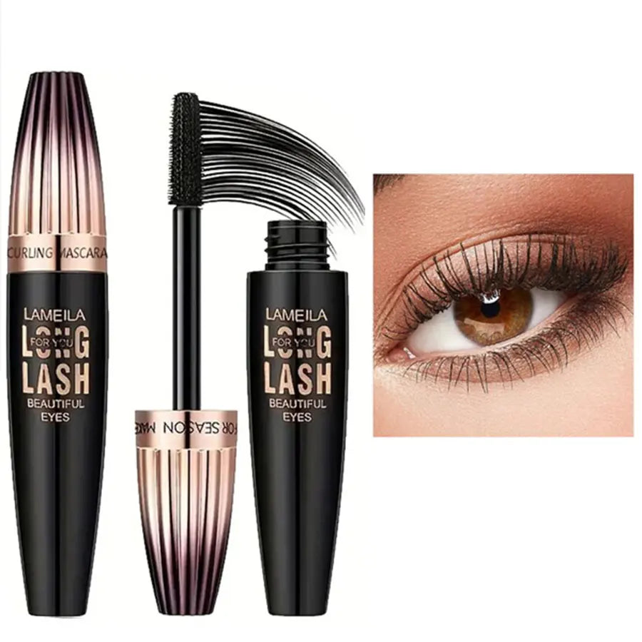 Waterproof 4D Mascara Thick Long Curling Smudge-Proof Makeup – BeautyByOla