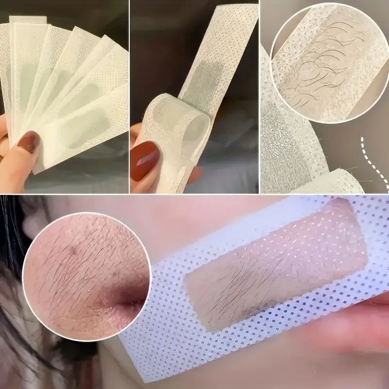 Depilatory Wax Strips for Hair Removal Face Neck Arm Leg – BeautyByOla