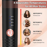BeautyByOla – Automatic Hair Curler, Ceramic Rotating Air Spin Wand Styler for Effortless Curls