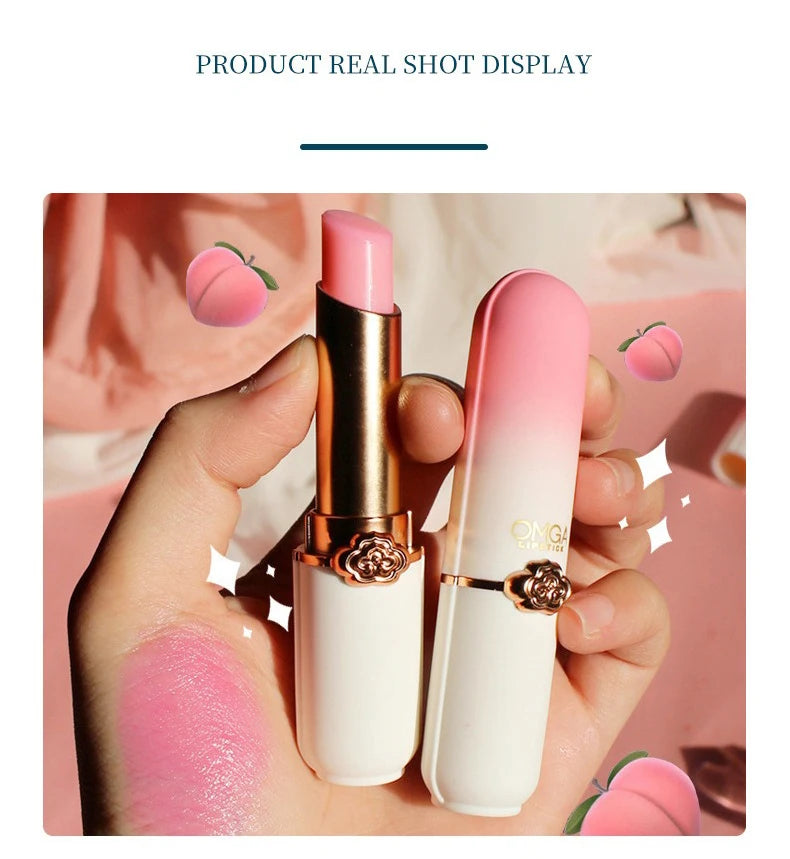 Peach Color Change Lipstick Moisturizing Jelly Lip Balm – BeautyByOla