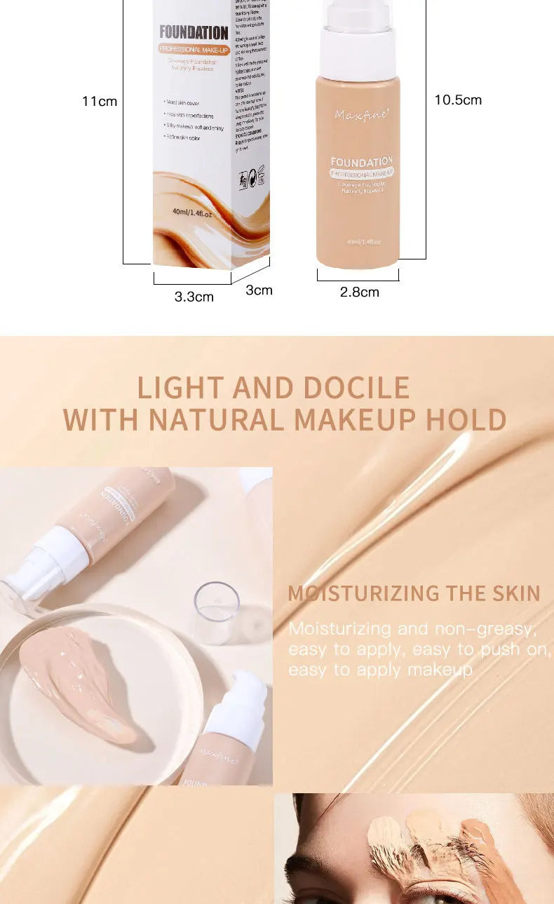 Liquid Foundation Concealer Waterproof Sweat-Resistant Makeup – BeautyByOla