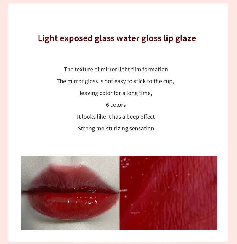 HERORANGE Light Glass-Like Lip Lacquer Mirror Shine Long-Lasting – BeautyByOla