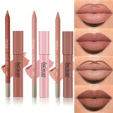 Matte Lip Liner & Lipstick Set Waterproof Long-Lasting – BeautyByOla