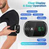 BeautyByOla – Electric Shoulder Support Brace with Heating & 3-Level Vibration, Shoulder Massager & Health Care Pad