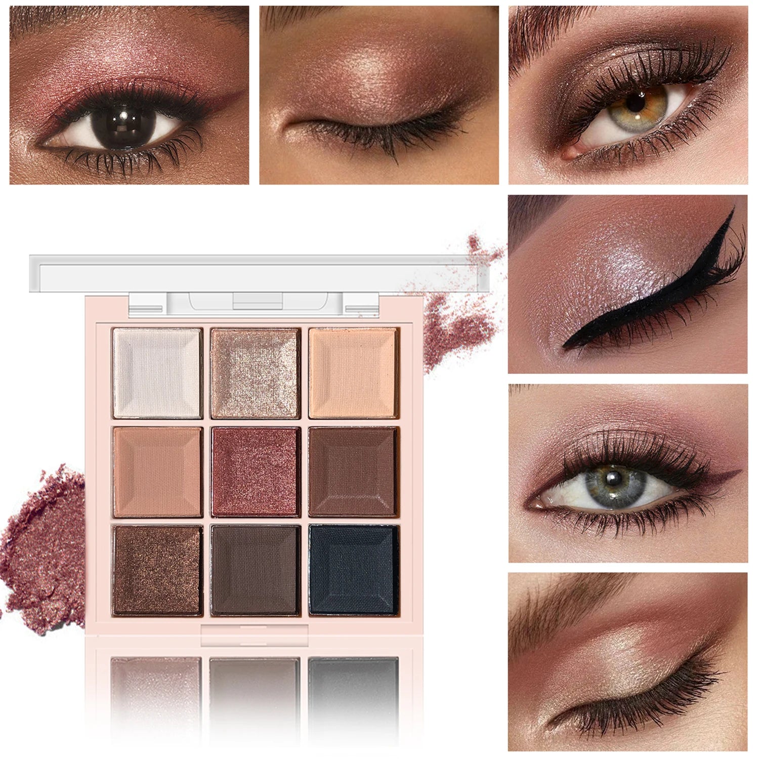 JUJU DREAM 9-Color Eyeshadow Palette Matte & Shimmer – BeautyByOla