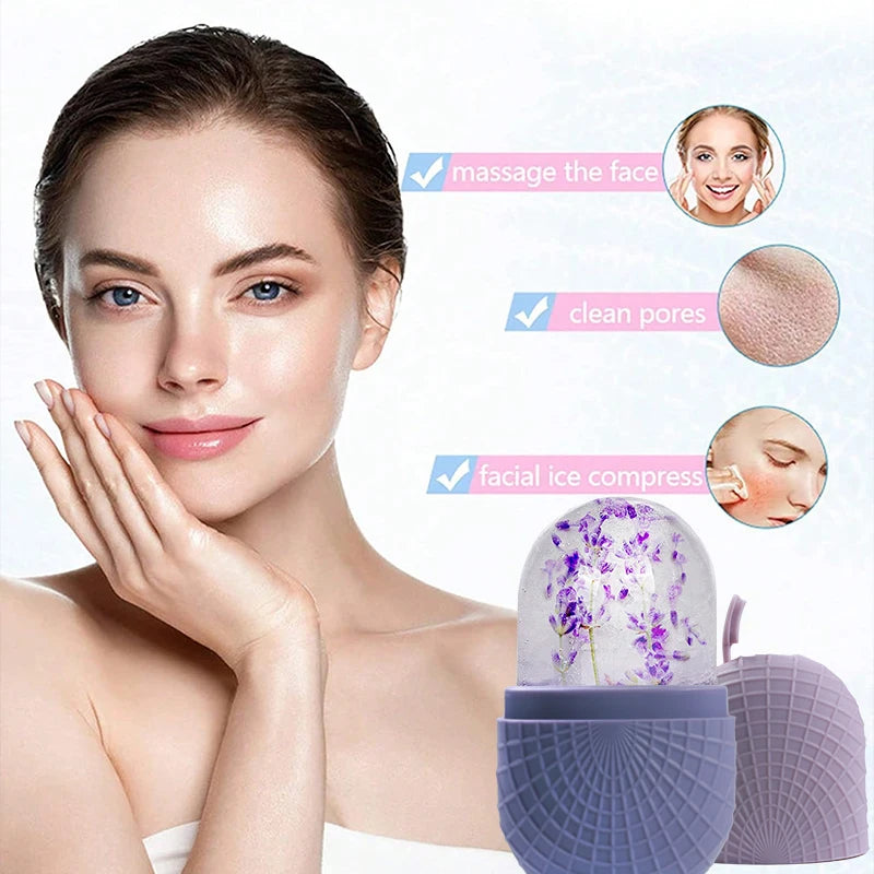 Ice Roller for Face & Eyes Silicone Cooling Facial Tool – BeautyByOla