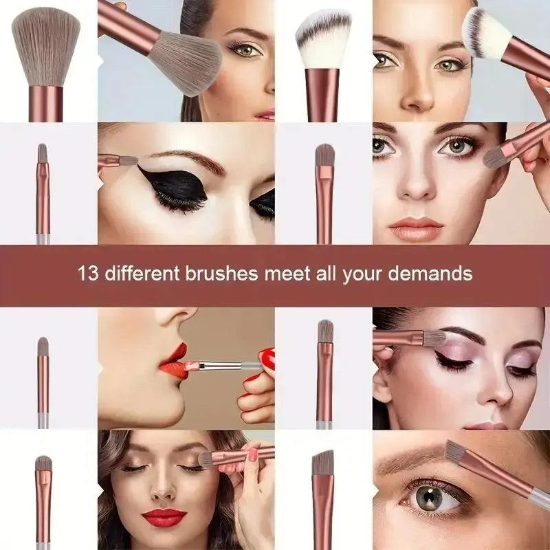 Professional Makeup Brush Set Soft Fluffy Foundation & Eyeshadow – BeautyByOla
