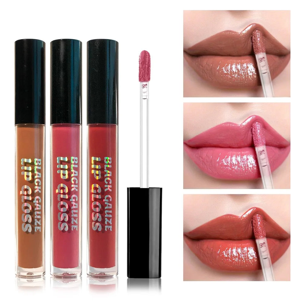 3-Color Matte Liquid Lipstick Set Waterproof Long-Lasting – BeautyByOla