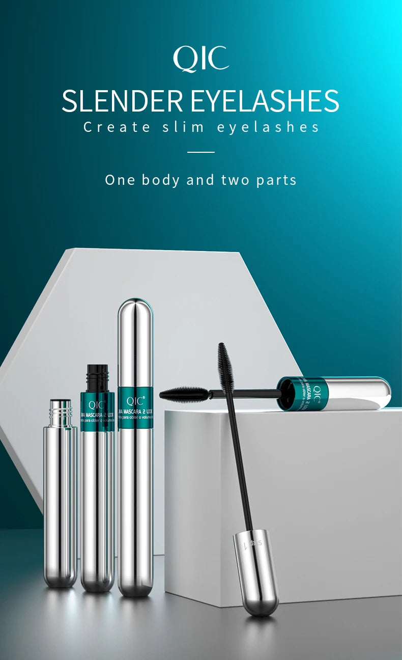Double 2-in-1 Silk Fiber Mascara Waterproof Lengthening – BeautyByOla
