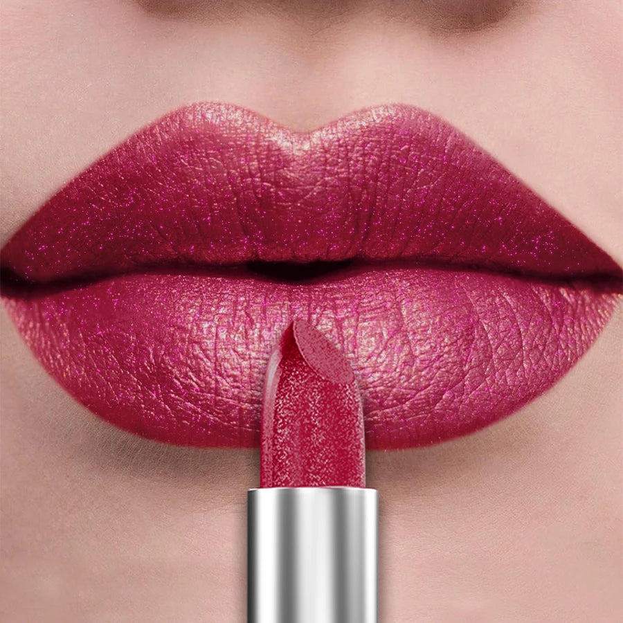 21-Color Glitter Metallic Lipstick Bold Long-Lasting – BeautyByOla