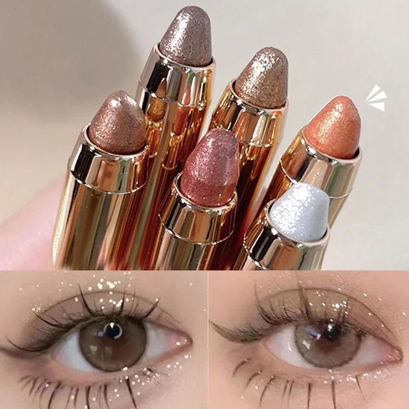 6-Color Double-Ended Eyeshadow Stick Matte & Glitter – BeautyByOla