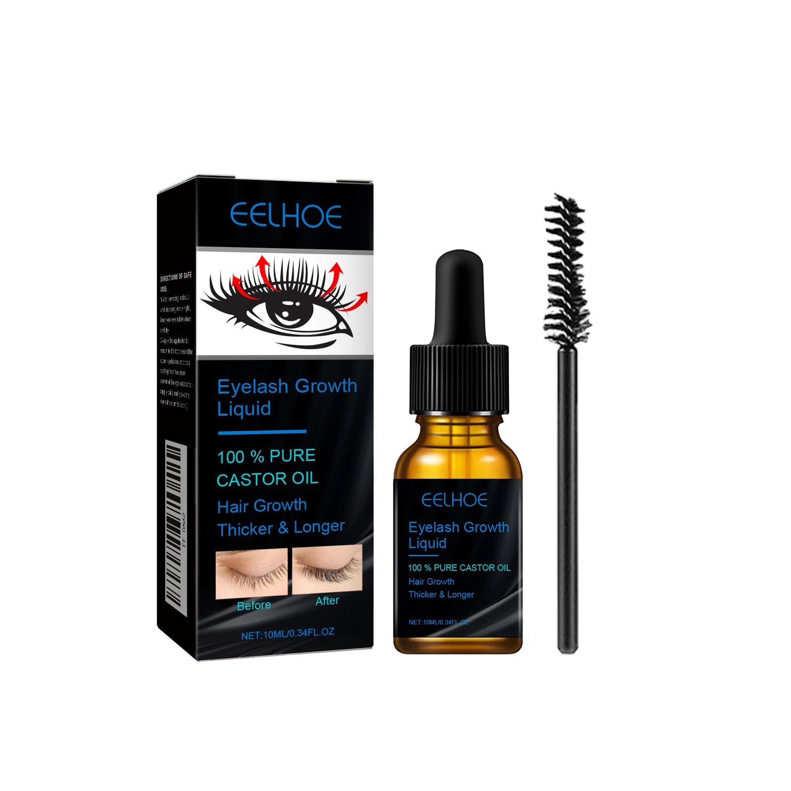 Natural Eyebrow & Eyelash Growth Serum with Castor Oil – BeautyByOla