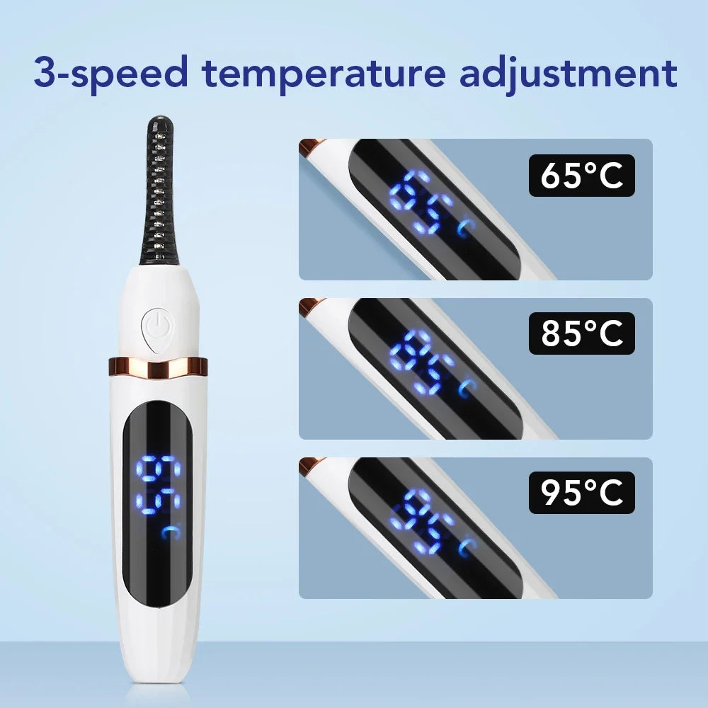 Electric Eyelash Curler Portable Long-Lasting Makeup Tool – BeautyByOla
