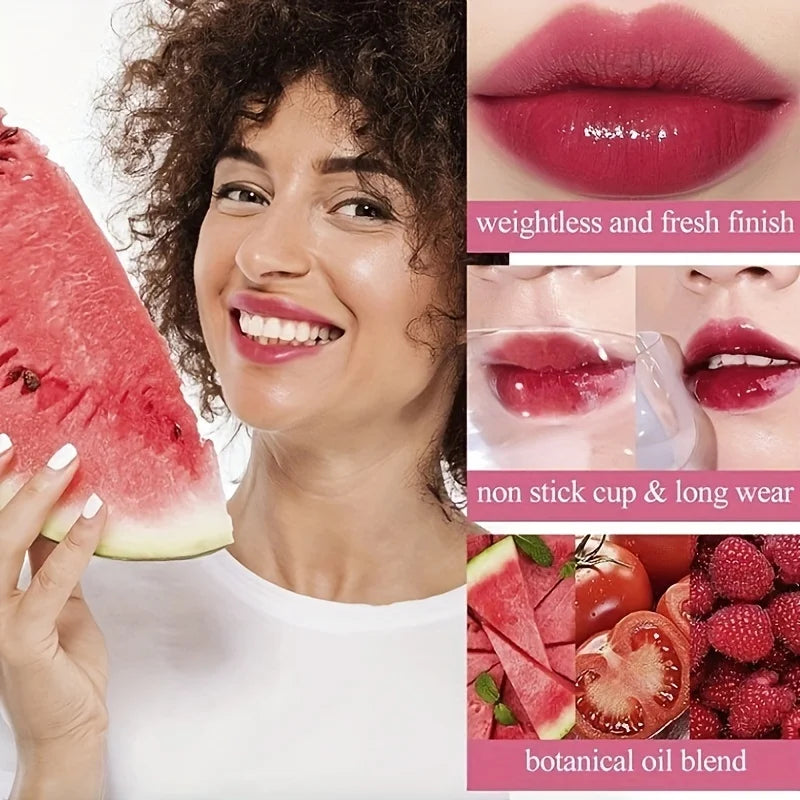 4-Color Fruity Lip Tint Waterproof Moisturizing Liquid Lipstick – BeautyByOla
