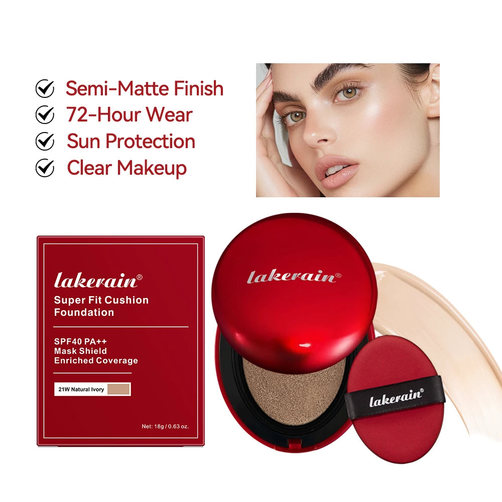 BeautyByOla – Sunscreen Cushion Foundation, Full Coverage, Waterproof & Long-Lasting Concealer Makeup