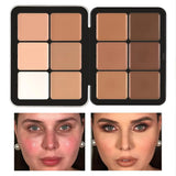 BeautyByOla – 12-Color Concealer Palette, Matte Cream Foundation for Face Makeup & Repair