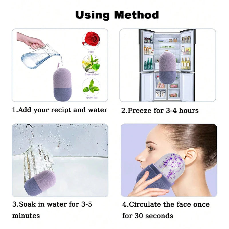 Ice Roller for Face & Eyes Silicone Cooling Facial Tool – BeautyByOla