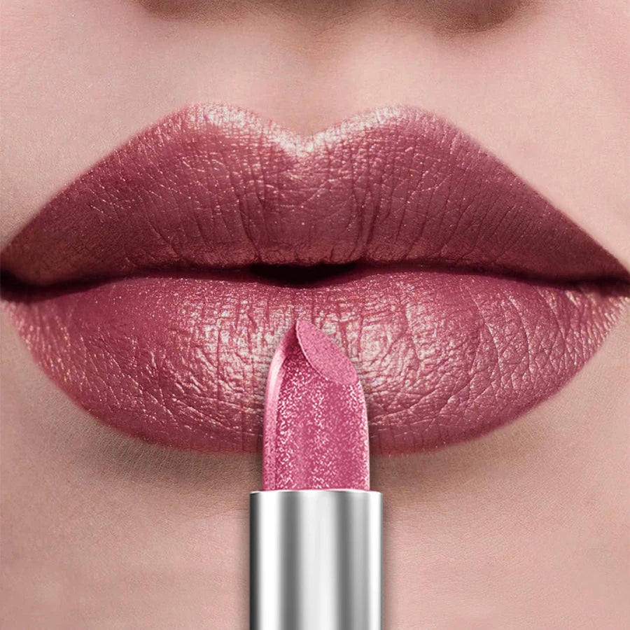 21-Color Glitter Metallic Lipstick Bold Long-Lasting – BeautyByOla