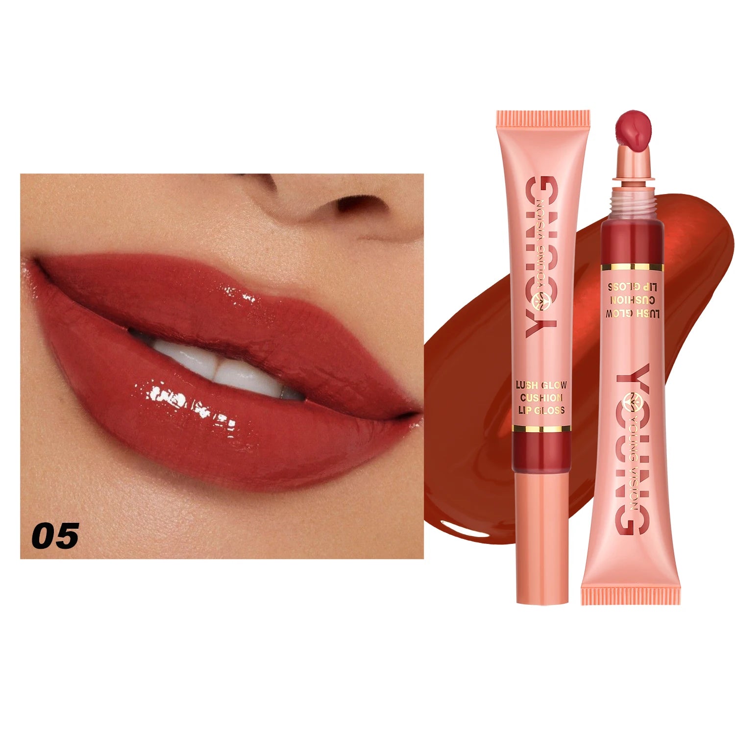 YOUNG VISION 6-Color Liquid Brightening Lip Gloss Moisturizing – BeautyByOla