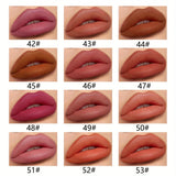 12-Color Matte Lip Liner & Lipstick Set Long-Lasting – BeautyByOla