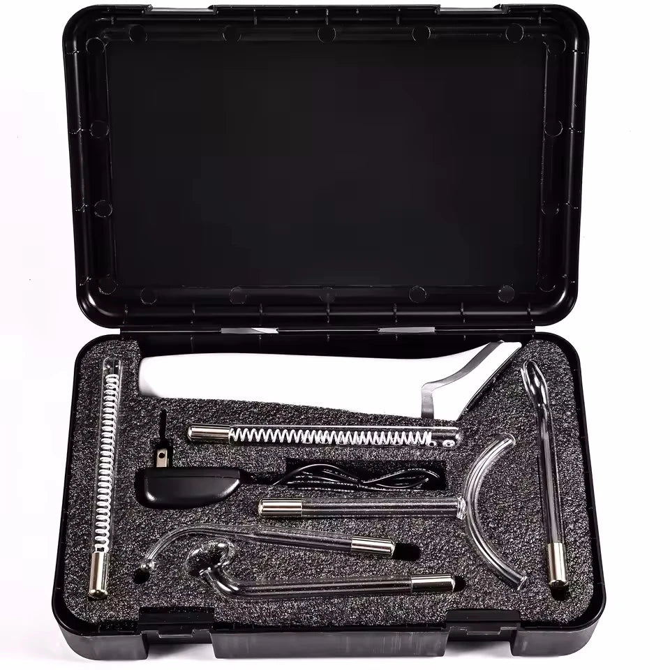 6-in-1 High-Frequency Facial Machine Electrotherapy Wand – BeautyByOla