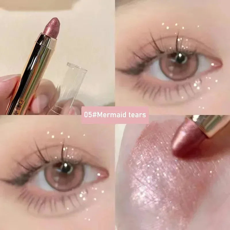 6-Color Double-Ended Eyeshadow Stick Matte & Glitter – BeautyByOla