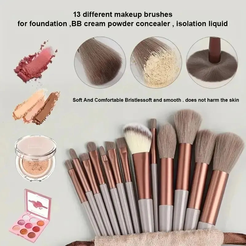 Professional Makeup Brush Set Soft Fluffy Foundation & Eyeshadow – BeautyByOla