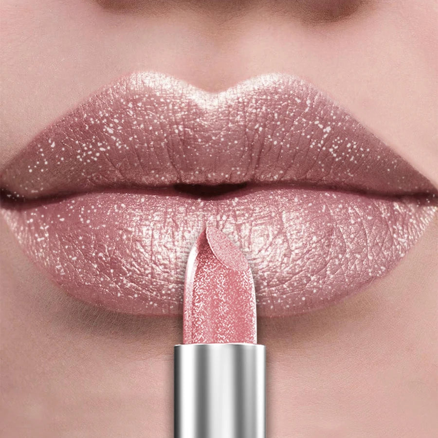 21-Color Glitter Metallic Lipstick Bold Long-Lasting – BeautyByOla