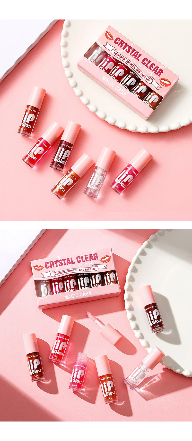 MAGIC CASA 6pcs Hydrating Jelly Lip Oil Long-Lasting – BeautyByOla