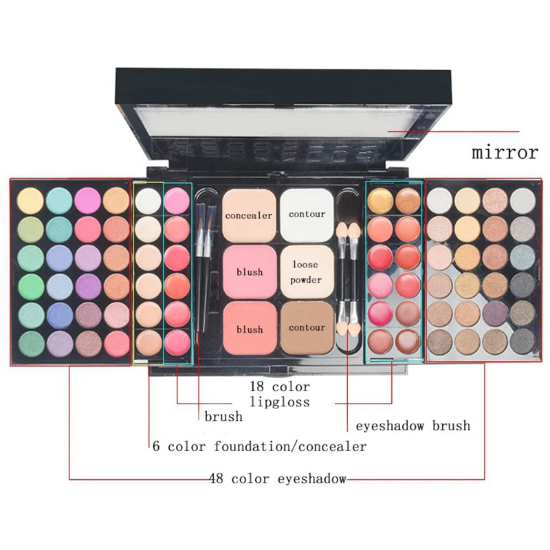 Color Glitter Eyeshadow Palette Matte Waterproof – BeautyByOla